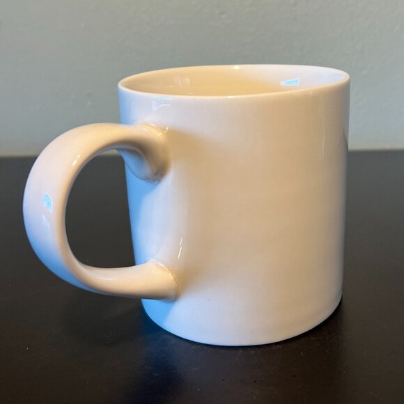 OPALHOUSE Letter "D ” Monogram Initial Maroon and Metallic Gold Ribbed Mug ~ - Picture 6 of 13